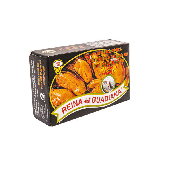 RG MEJILLONES DE NUEVA ZELANDA EN ESCABECHE 4 A 6 PIEZAS GIGANTES PESO NETO 115G 8412461066662 Foto 01